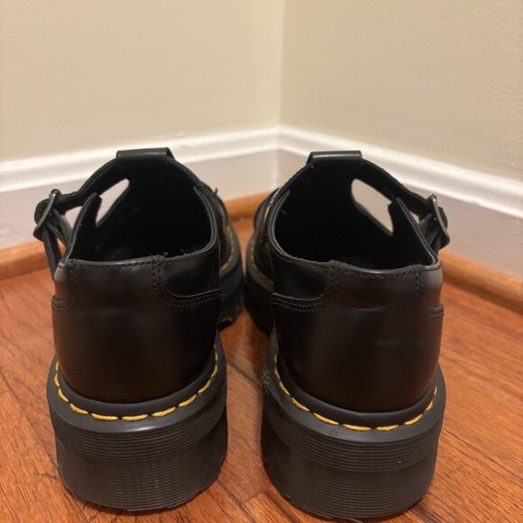 Dr. Martens Bethan Polished Smooth Leather Mary Jane Platform Shoes - Picture 5 of 5